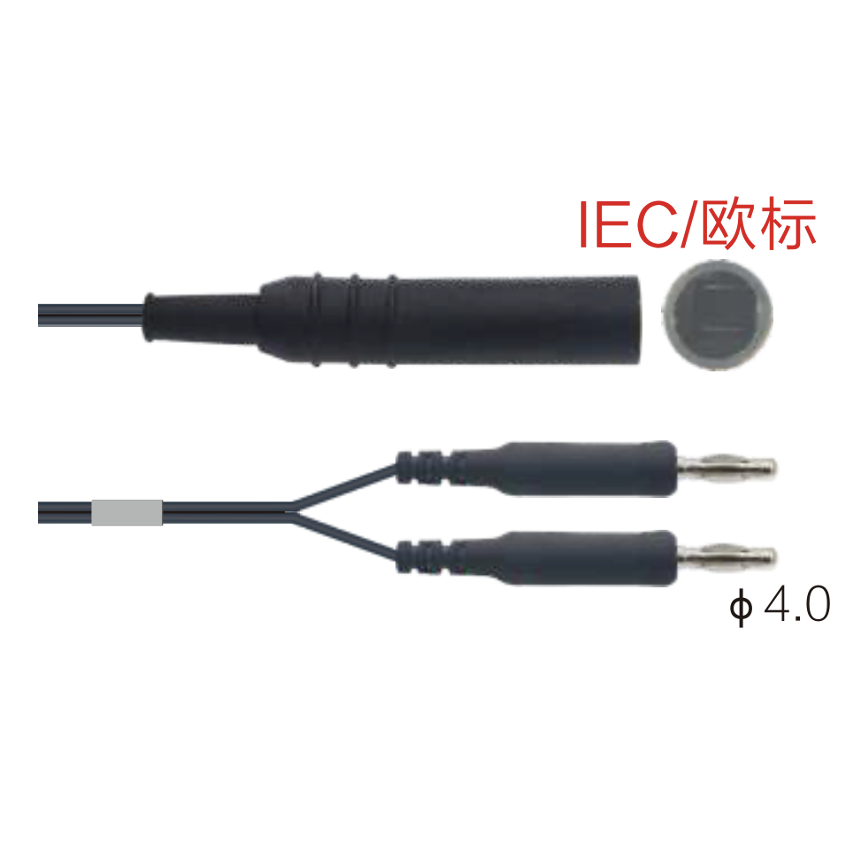 Dây nối kẹp lưỡng cực dùng cho dao mổ điện, chuẩn IEC